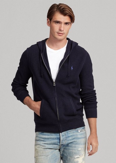 Men's Polo Ralph Lauren Cotton Full-Zip Sweater | 839256MJU